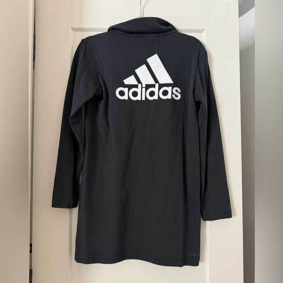 adidas black long sleeve shirt dress size small - Picture 3 of 3